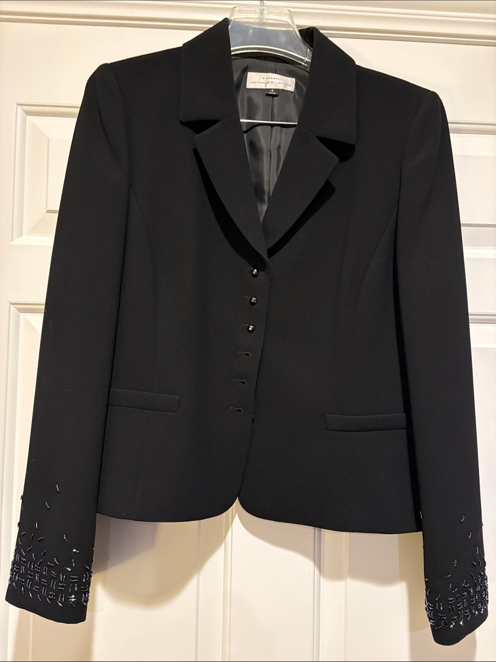 All about the details! Black Embellished Evening Suit Jacket & Skirt -worn once